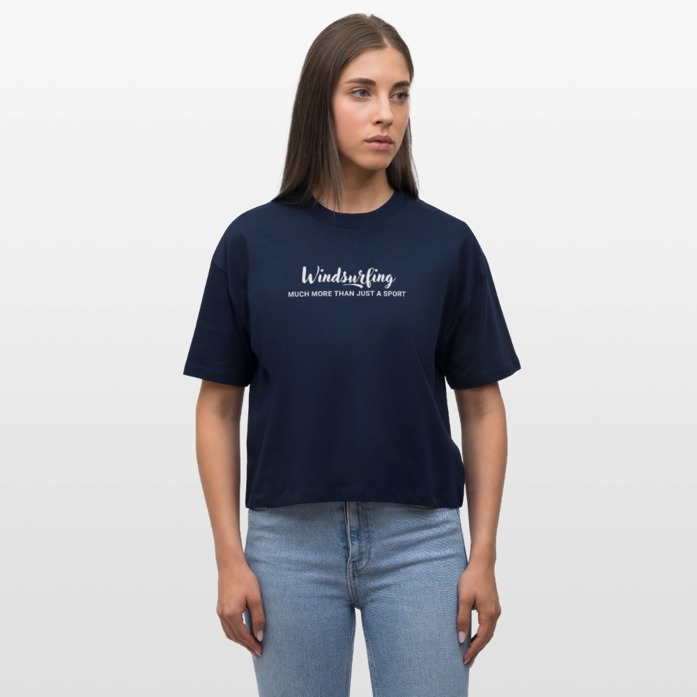 women's windsurfing t-shirts -much more- - Navy