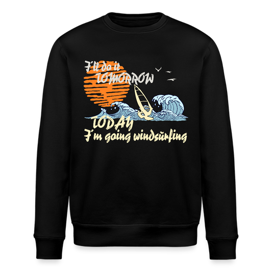 Unisex Bio-Sweatshirt ROLLER -tomorrow- - Schwarz