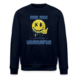 Unisex Bio-Sweatshirt ROLLER -smiley- - Navy