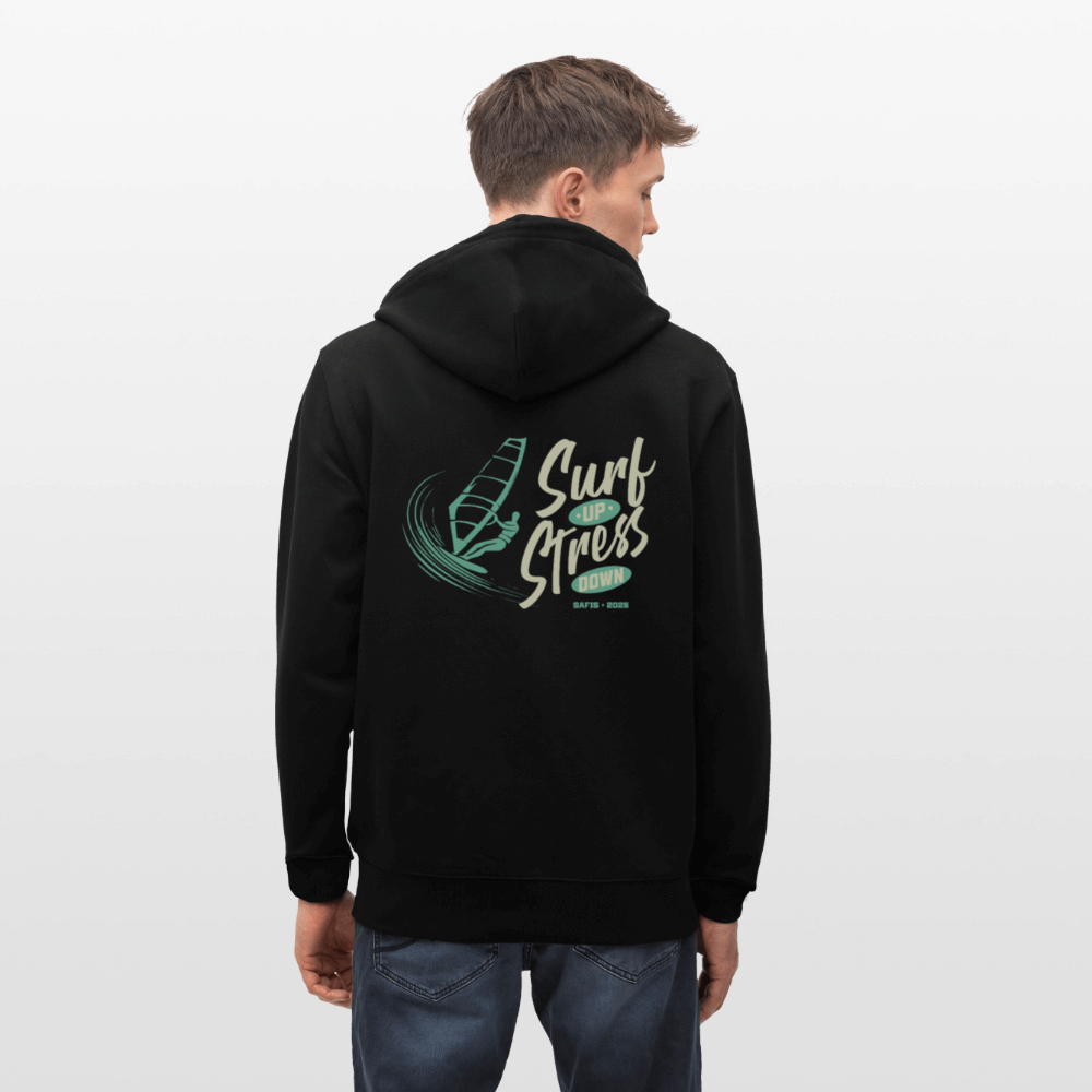 Schwarz, komfortabel und ideal für Surf-Fansndsurfer