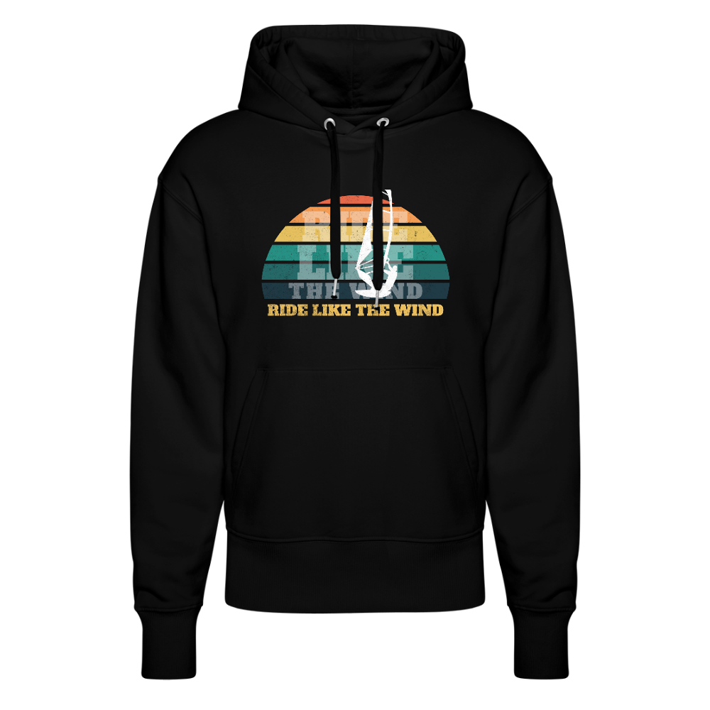 Unisex Relaxed Fit Hoodie -ride like the wind- - Schwarz