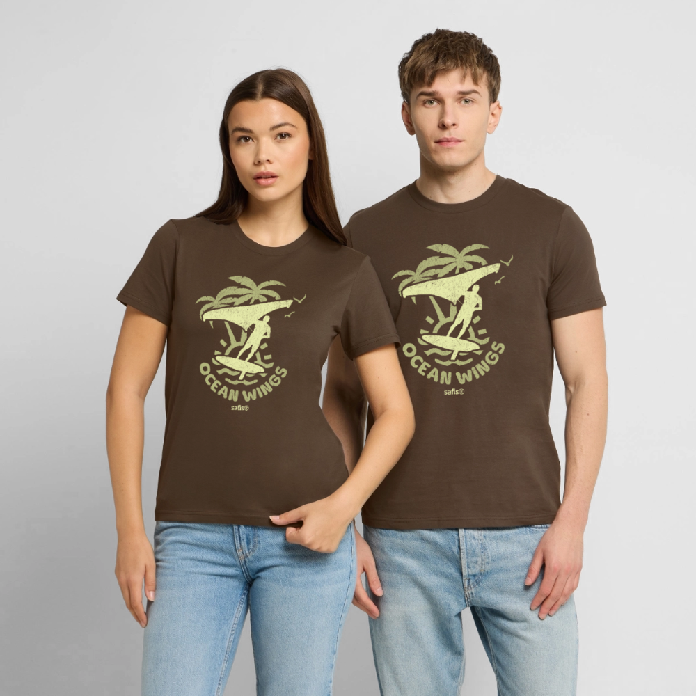 Unisex Bio-T-Shirt CREATOR -ocean wings- - Dunkelbraun