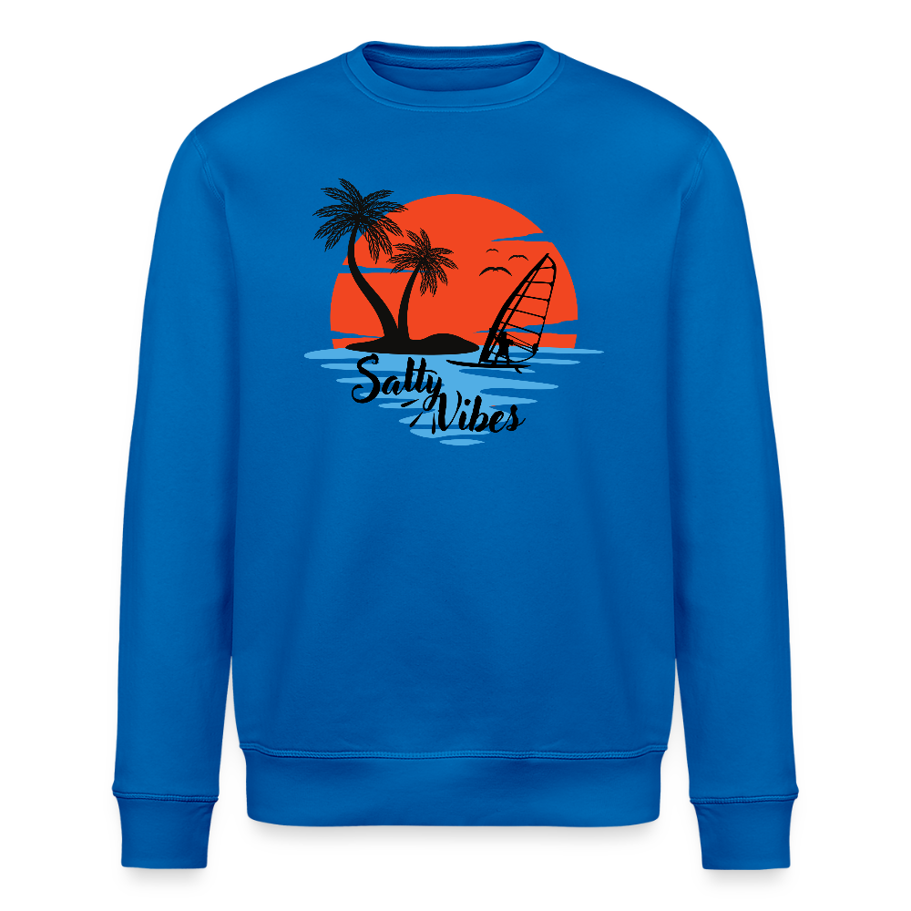 Unisex Bio-Sweatshirt -salty vibes- - Königsblau