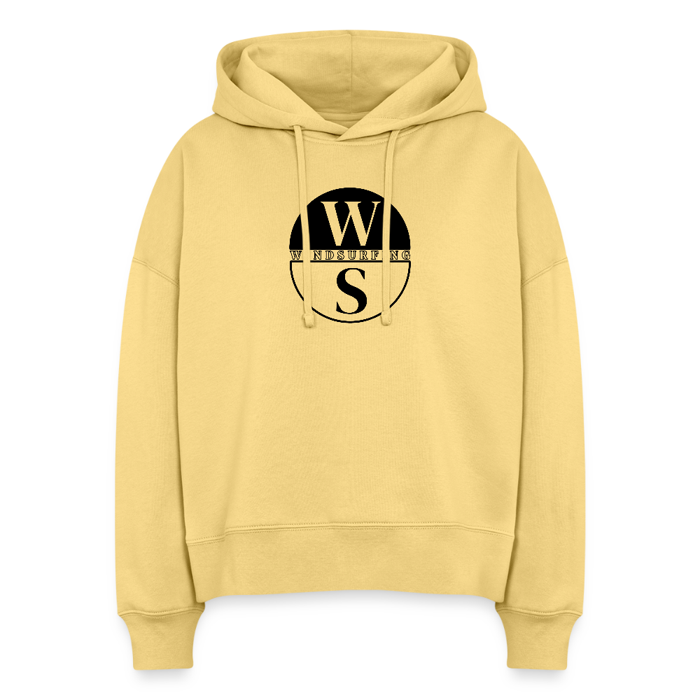 Boxy Frauen Bio Hoodie -ws- - Hellgelb