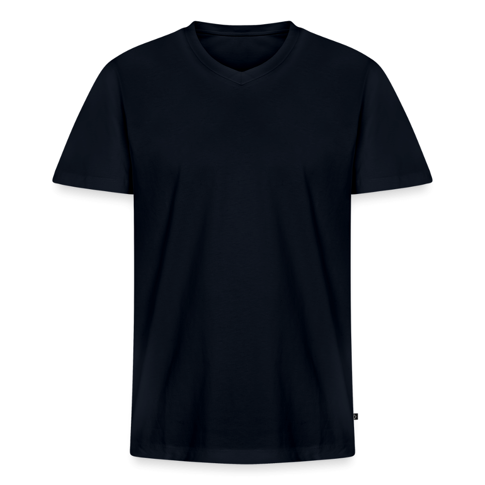 Sportliches Windsurf Bio T-Shirt Herren – Schwarz mit V-Ausschnitt
