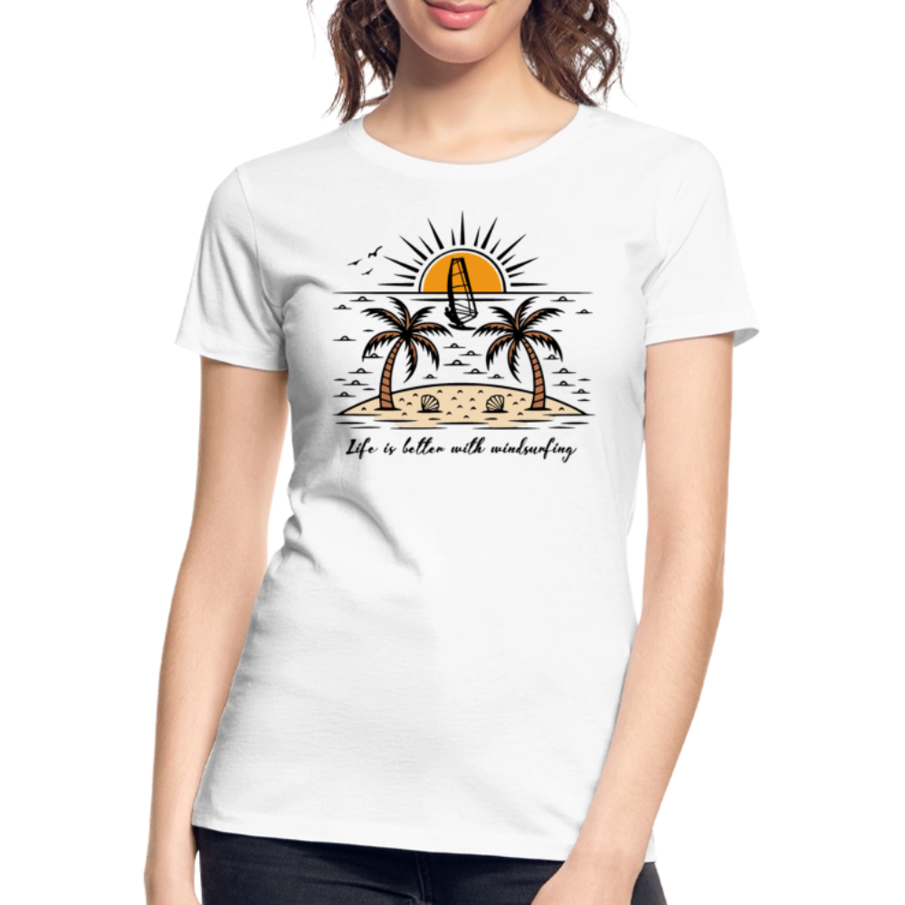 Frauen Premium Bio T-Shirt -better life- - Weiß