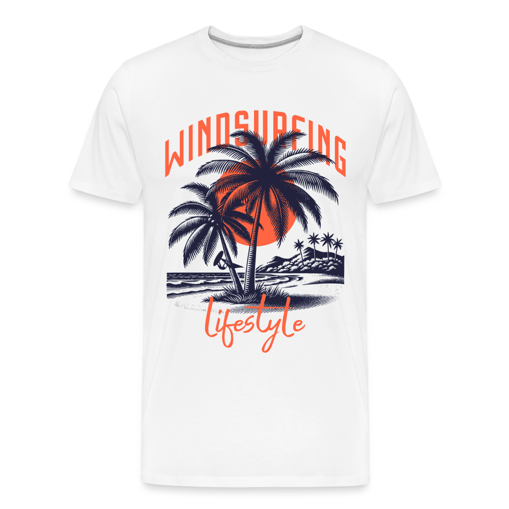 Männer Premium Bio T-Shirt -Lifestyle- - Weiß