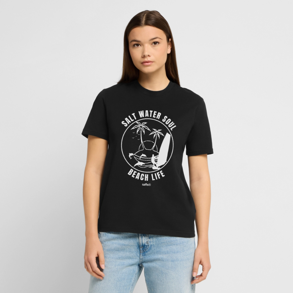 Unisex Bio-T-Shirt CREATOR -salt water soul- - Schwarz
