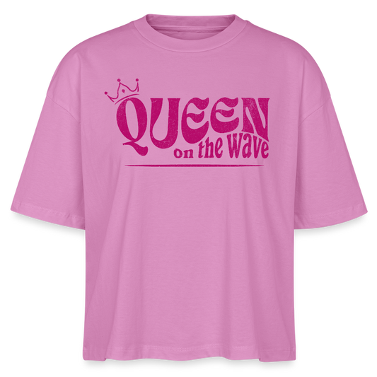 Frauen Boxy Bio-T-Shirt Nova -Queen on the wave- - Pink