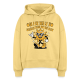 Safis Sports Frauen Bio Hoodie -on my way- - Hellgelb