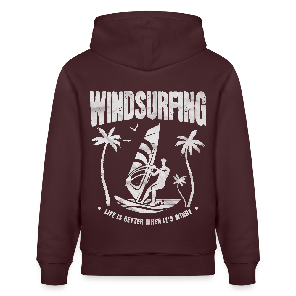 Unisex Bio-Hoodie CRUISER -better life- - Maroon