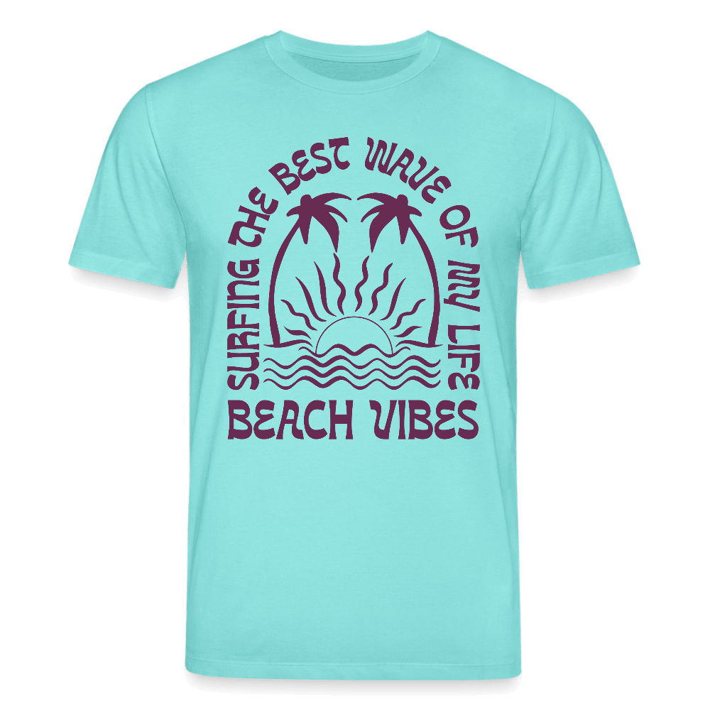 Bio-T-Shirt CREATOR mit beach vibes Print für Windsurf Fans.