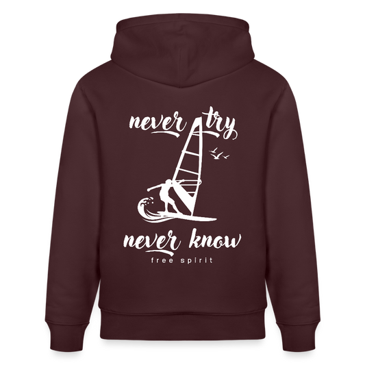Unisex Bio-Hoodie CRUISER -never know- - Maroon