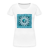 Frauen Premium Bio T-Shirt -buy happiness- - Weiß