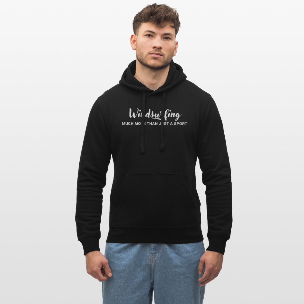 Geschenke Für Windsurfer - Unisex Bio-Hoodie DRUMMER -much more- - Schwarz