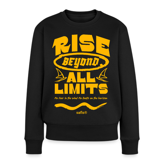 -rise all limits- Frauen Premium Pullover - Schwarz