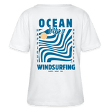 women's windsurfing t-shirts -happiest- - Weiß