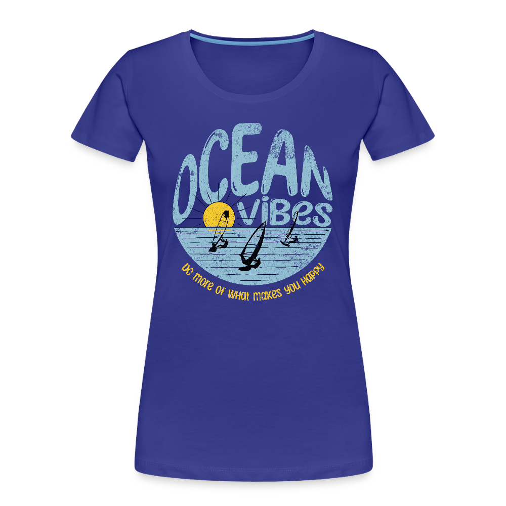 Frauen Premium Bio T-Shirt -do more- - Königsblau