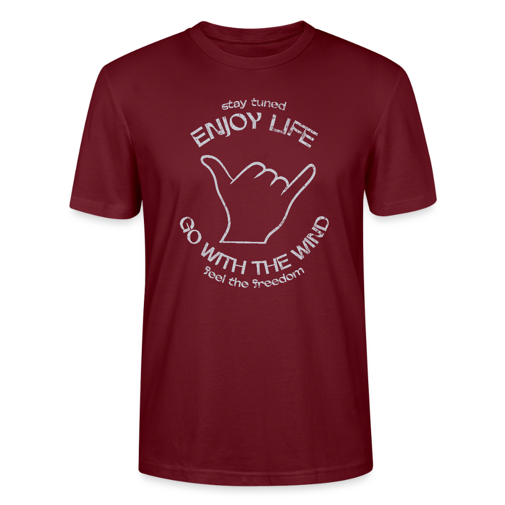 Unisex T-Shirt CRAFTER -enjoy life- - Burgunderrot