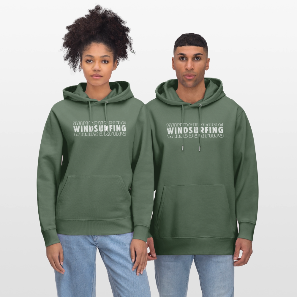 Unisex Bio-Hoodie CRUISER -windsurfing- - Tanngrün