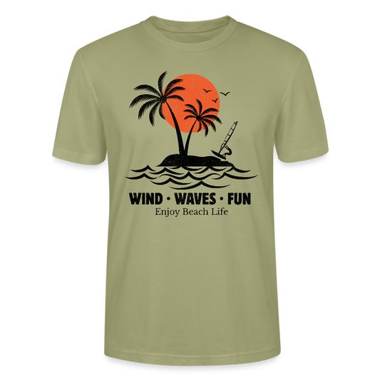 Unisex T-Shirt CRAFTER -enjoy life- - Nebelgrün