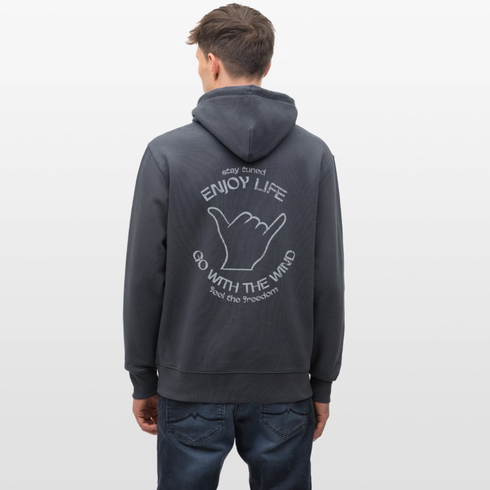 Unisex Bio-Hoodie CRUISER -enjoy life- - Indigoblau