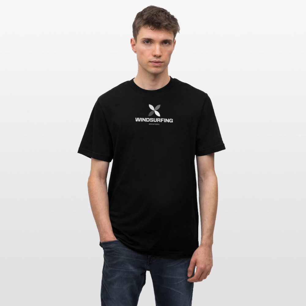 Relaxed Fit Unisex Bio-T-Shirt -adventures- - Schwarz