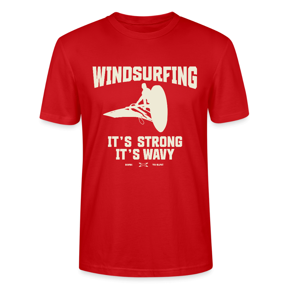 Windsurf T-Shirt CRAFTER -wavy- - Rot