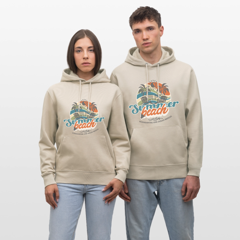 Unisex Bio-Hoodie CRUISER -summer beach- - Beige