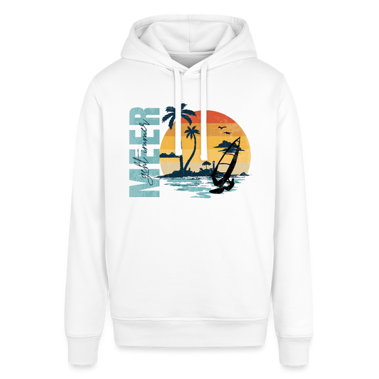 Unisex Bio-Hoodie -meer geht immer- - Weiß