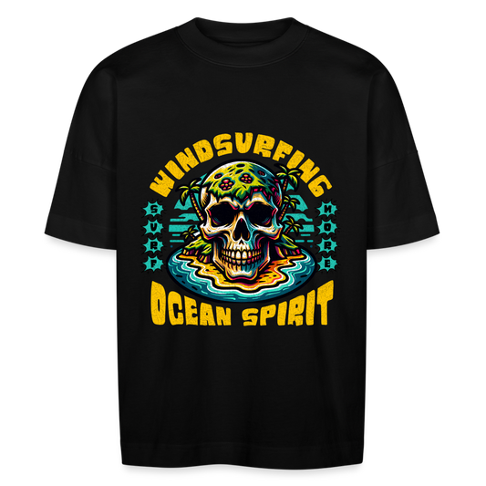 Unisex Oversize Bio-T-Shirt -ocean spirit- - Schwarz