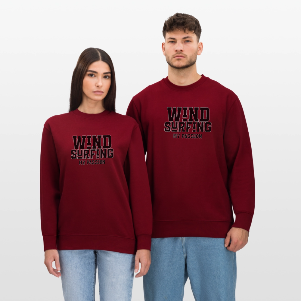 Männer Bio-Sweatshirt -my passion- - Burgunderrot