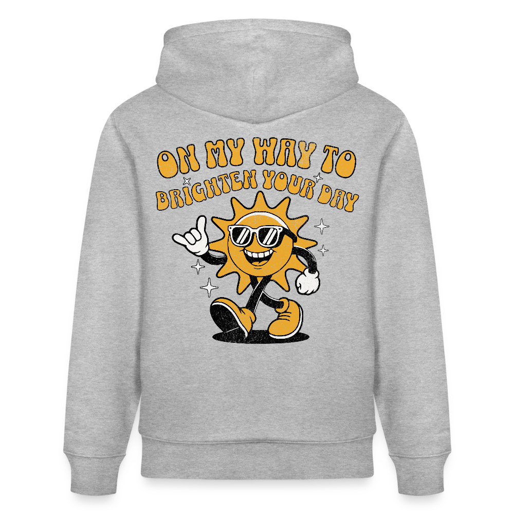 Geschenke Für Windsurfer Bio-Hoodie CRUISER -on my way- - Grau meliert