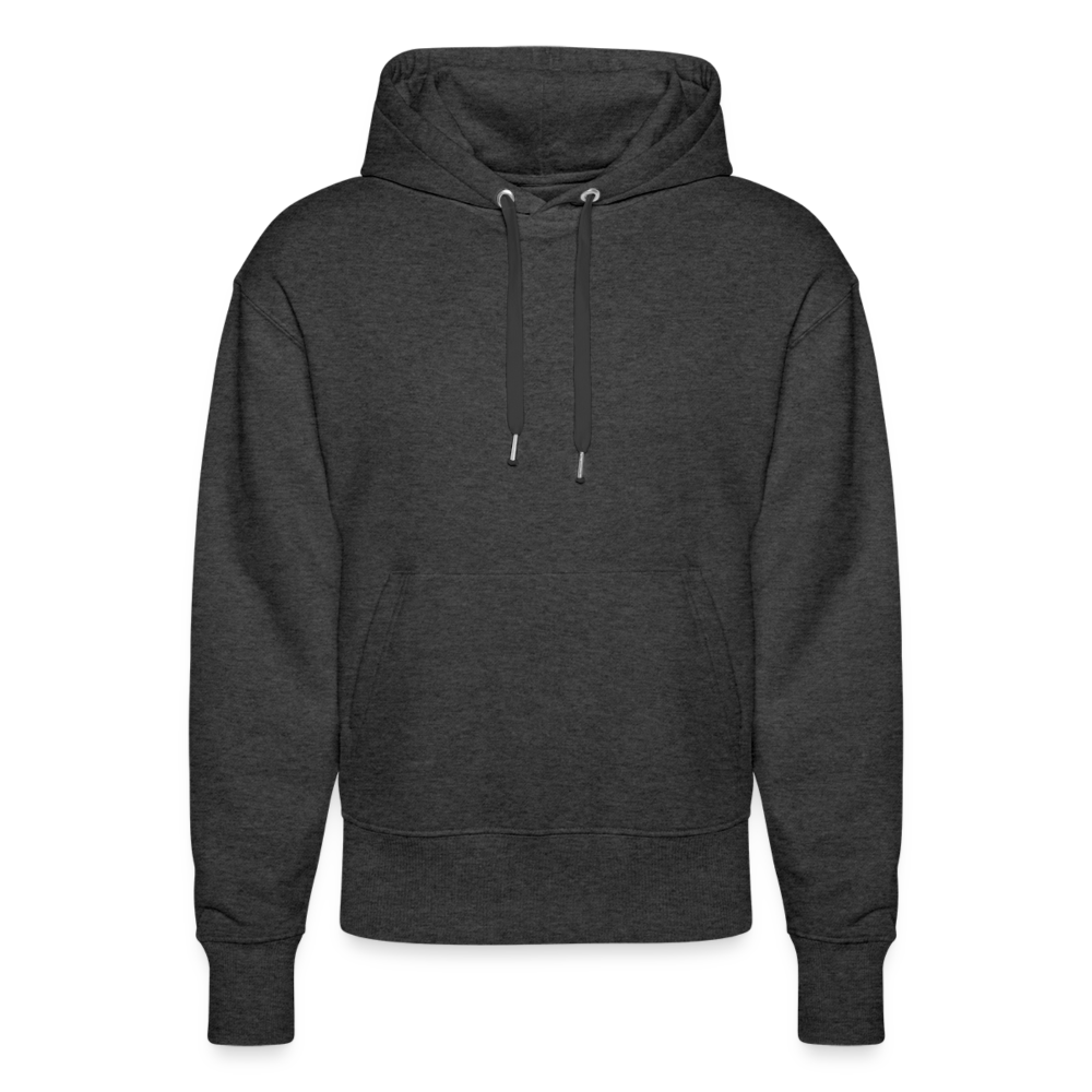 Unisex Relaxed Fit Bio-Hoodie -bla bla bla- - Dunkelgrau meliert