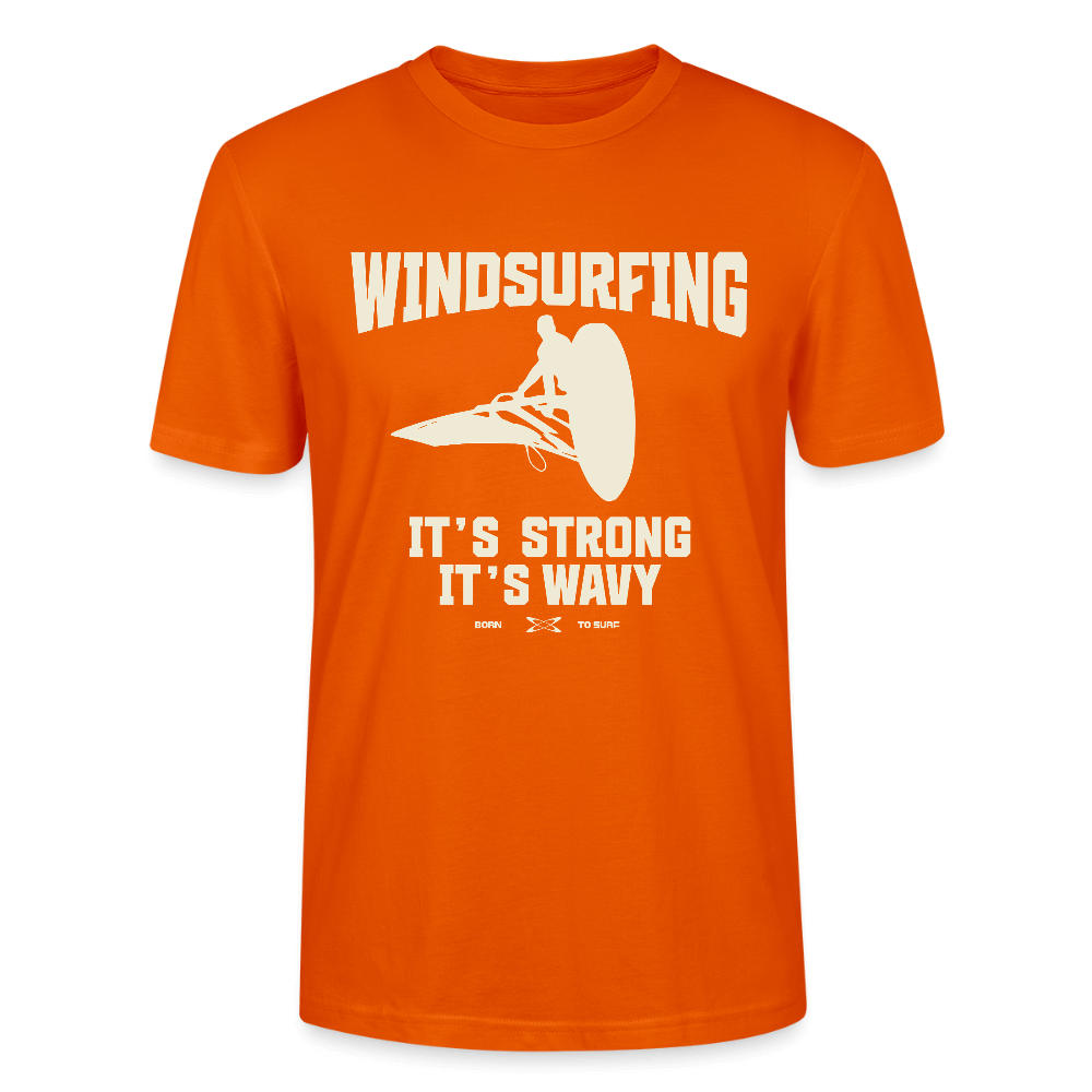 Unisex Bio Shirt wavy – ideal für Windsurferinnen.