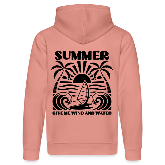Safis Shop Bio-Hoodie DRUMMER -give me wind and water- - Altrosa