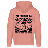 Safis Shop Bio-Hoodie DRUMMER -give me wind and water- - Altrosa