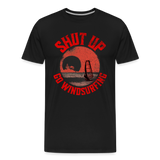 Männer Premium Bio T-Shirt -shut up- - Schwarz