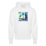 Unisex Relaxed Fit Bio-Hoodie -positive vibes- - Weiß