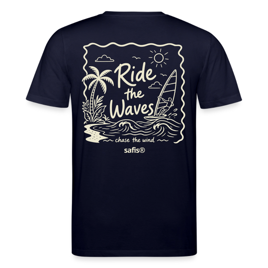 Unisex Bio-T-Shirt CREATOR -ride the waves- - Navy