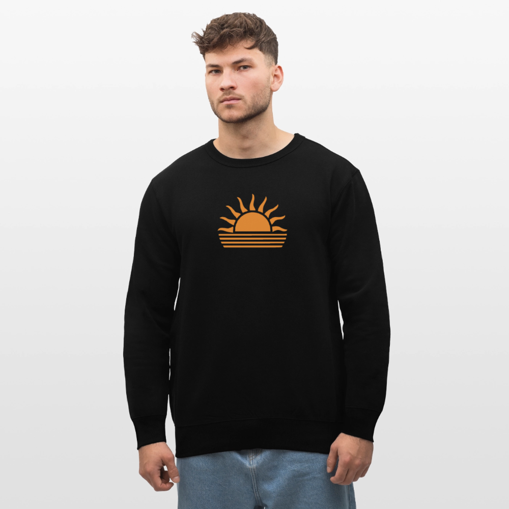 Unisex Bio-Sweatshirt -sunset- - Schwarz
