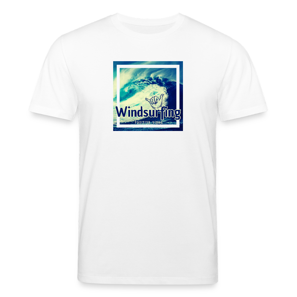 Männer Bio-T-Shirt -positive vibes- - Weiß