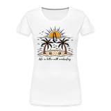 Frauen Premium Bio T-Shirt -better life- - Weiß