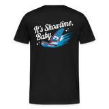 Männer Premium Bio T-Shirt -showtime- - Schwarz