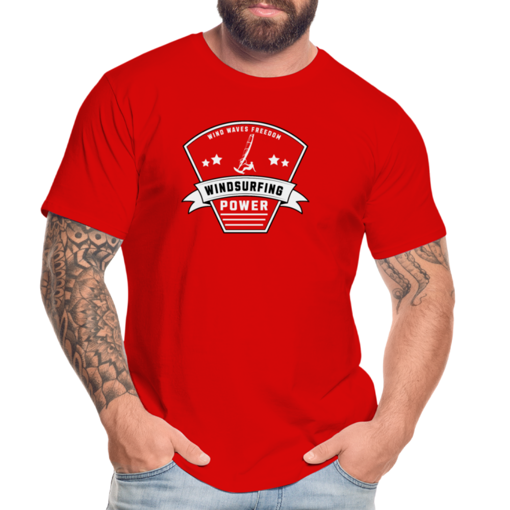 Männer Premium Bio T-Shirt -power- - Rot