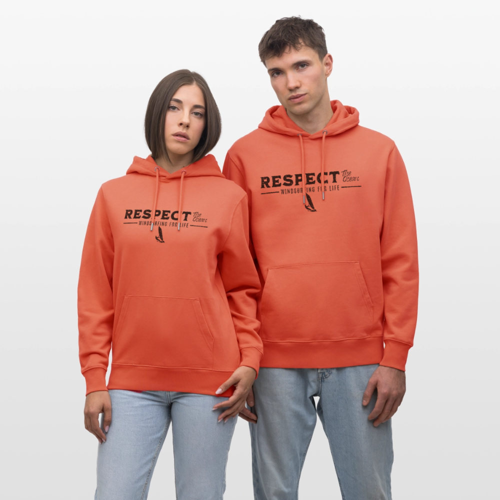 Unisex Bio-Hoodie CRUISER -respect- - Hellrot