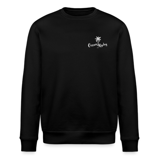 Unisex Windsurf Bio-Sweatshirt -ocean replay- - Schwarz