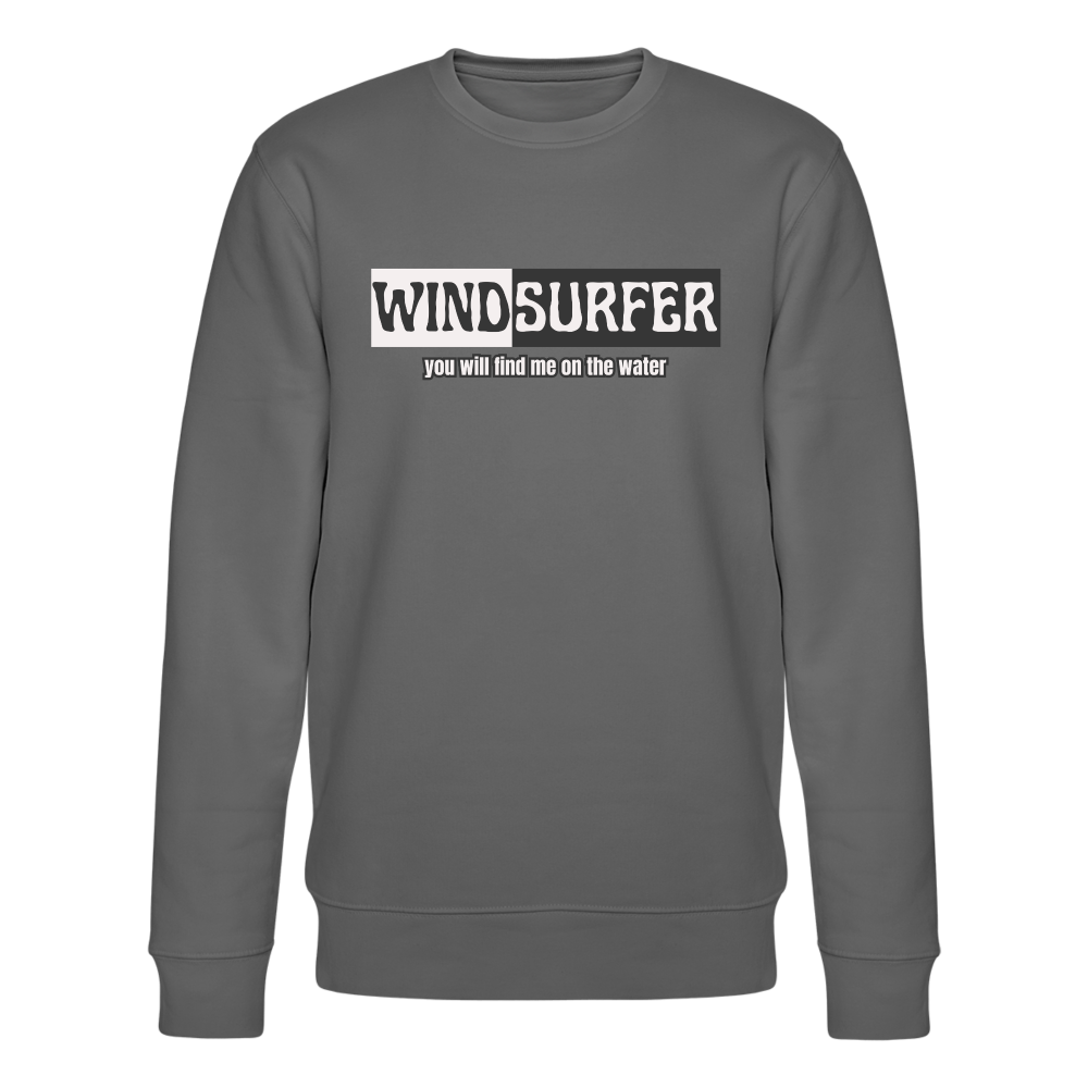 Unisex Bio-Sweatshirt CHANGER -on the water- - Anthrazit