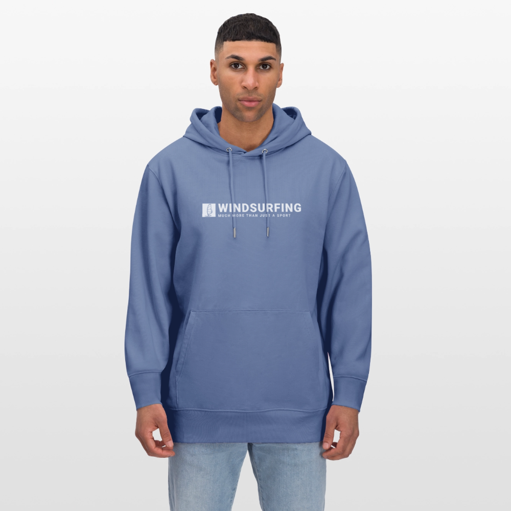 Windsurfer Geschenk Bio-Hoodie CRUISER -more than just a sport- - Blau