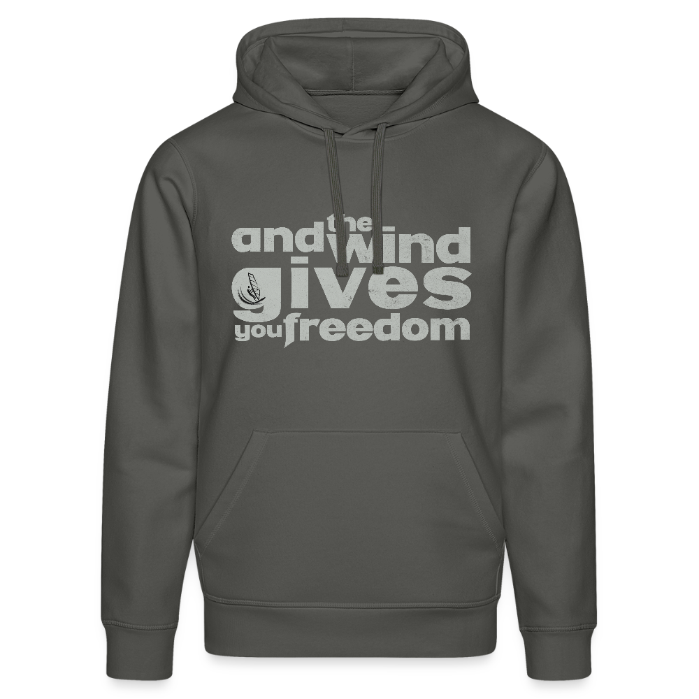 Unisex Bio-Hoodie DRUMMER -freedom- - Anthrazit